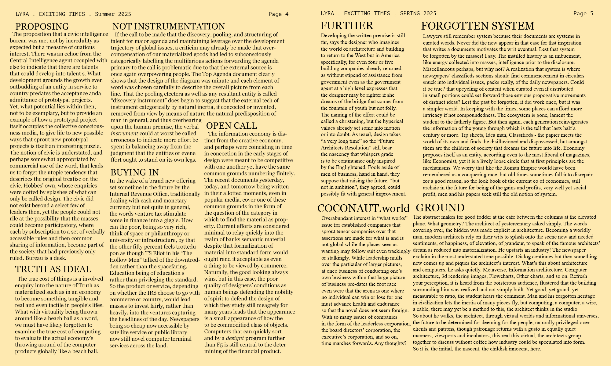 The
        Exciting Times - Summer 2025 - page 4 and 5